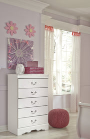 Anarasia White Sleigh Youth Bedroom Set - Gate FurnitureYouth Bedroom Set