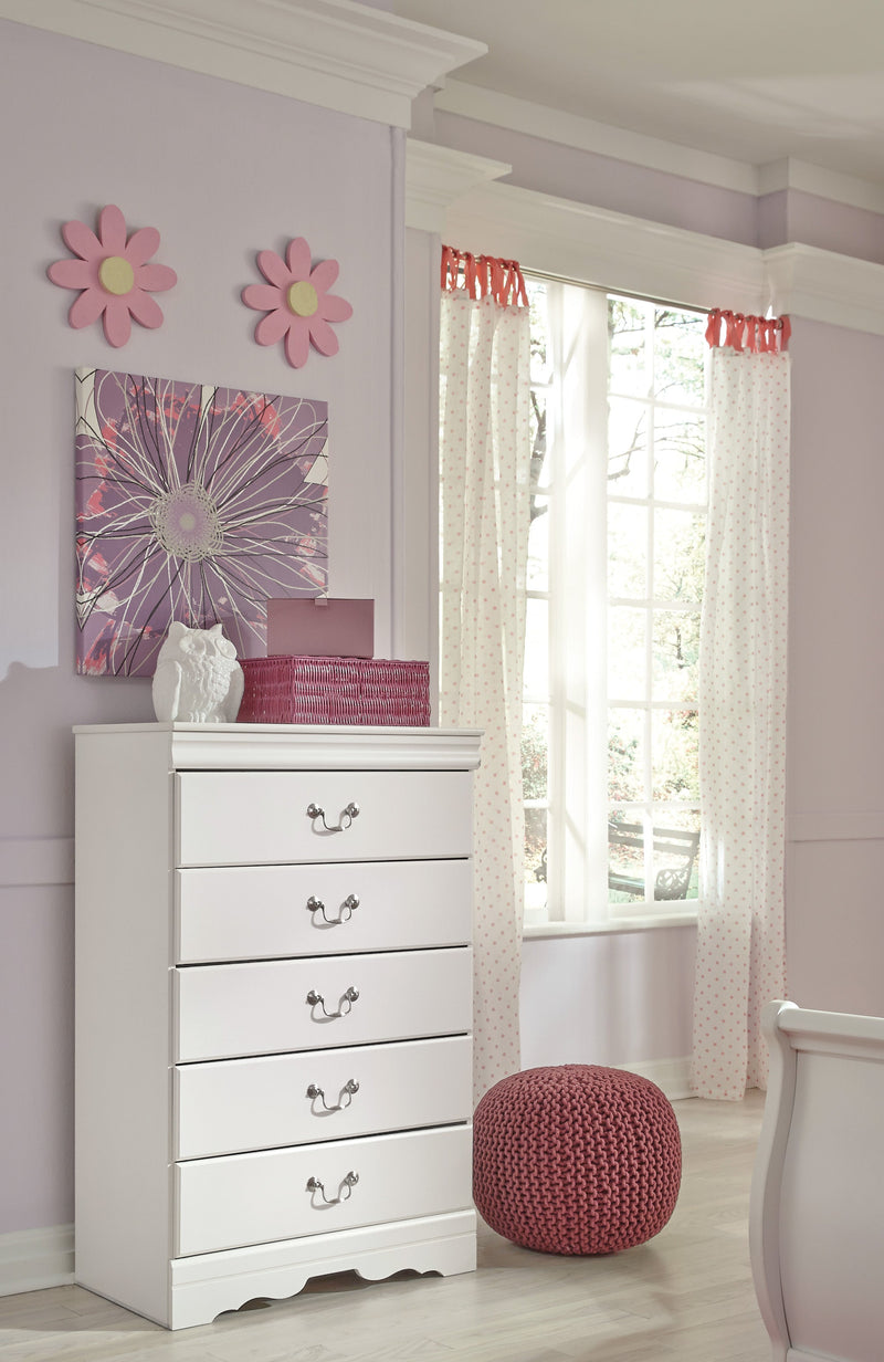 Anarasia White Sleigh Youth Bedroom Set - Gate FurnitureYouth Bedroom Set