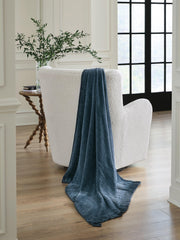 Anawood Blue Throw (Set of 3) - A1001189