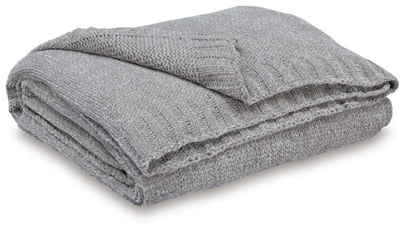 Anawood Gray Throw - A1001097T