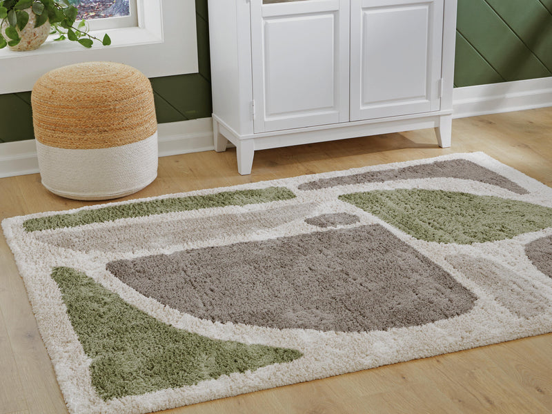 Anburgh Green/Gray/Ivory Large Rug - R407351