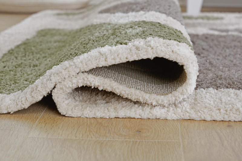 Anburgh Green/Gray/Ivory Medium Rug - R407352