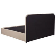 Anders Upholstered Eastern King Storage Lift Platform Bed Beige - 306037BEIKE