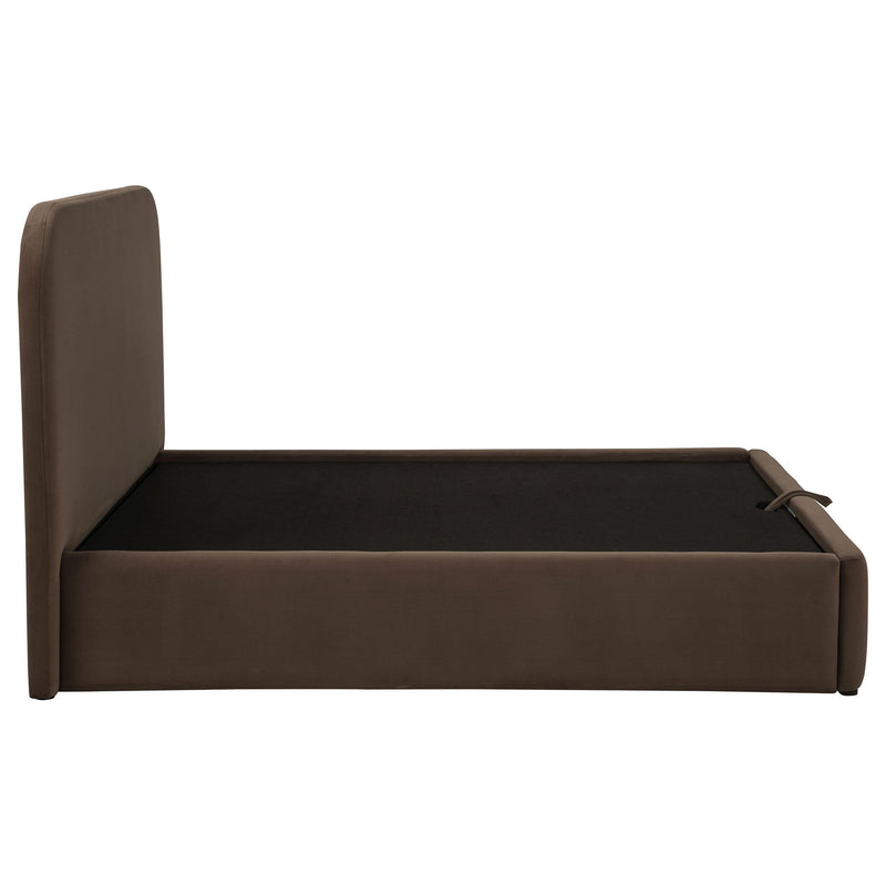 Anders Upholstered Full Storage Lift Platform Bed Chocolate - 306037CHF