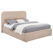 Anders Upholstered Queen Storage Lift Platform Bed Beige - 306037BEIQ