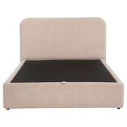 Anders Upholstered Queen Storage Lift Platform Bed Beige - 306037BEIQ