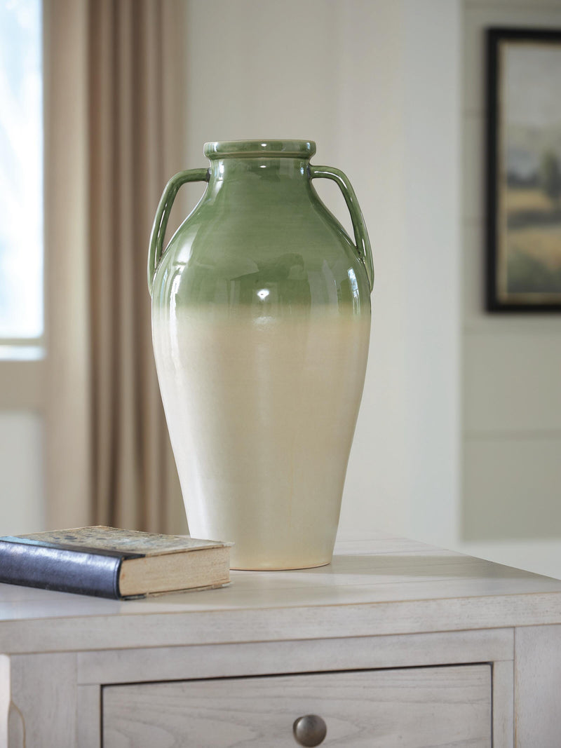 Andorbury Green/Beige Vase - A2000914