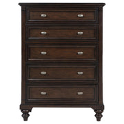Andover 5-drawer Chest of Drawers Dark Oak - 223635