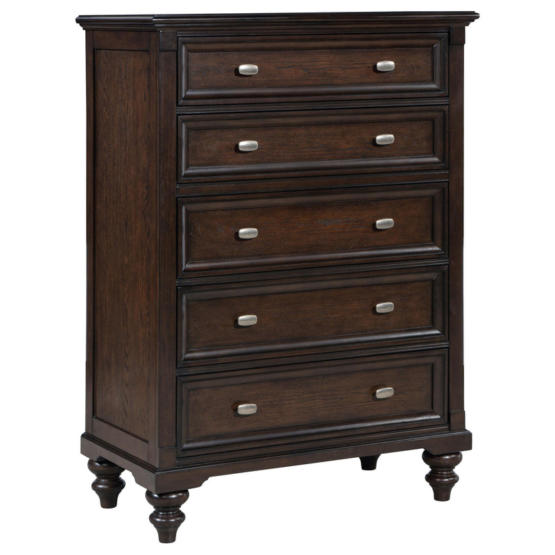 Andover 5-piece Eastern King Bedroom Set Dark Oak - 223631KE-S5
