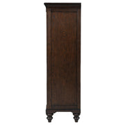 Andover 6-drawer Tempered Glass Door Chest Dark Oak - 223637