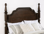 Andover 63-inch Four Poster California King Bed Dark Oak - 223631KW
