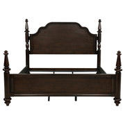 Andover 63-inch Four Poster Eastern King Bed Dark Oak - 223631KE