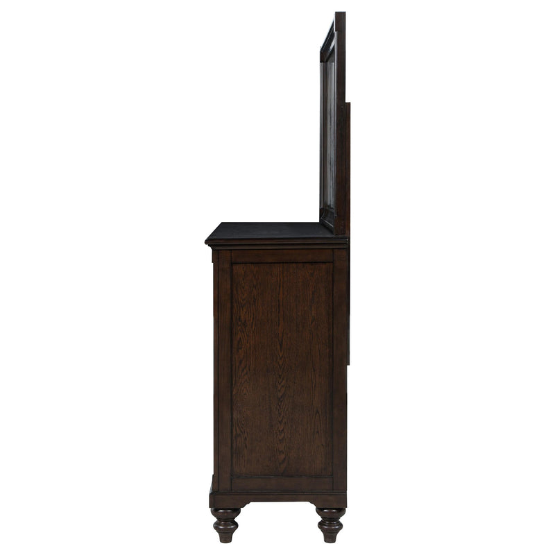 Andover 8-drawer Dresser and Mirror Dark Oak - 223633M
