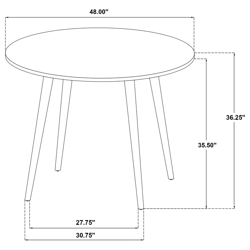 Andrews 48-inch Round Counter Height Dining Table Light Ash - 122508