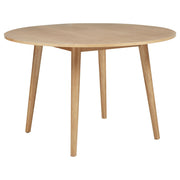 Andrews 5-piece Round Dining Table Set Light Ash and Black - 122500-S5B