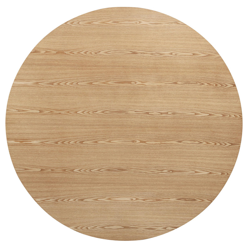 Andrews 5-piece Round Wood Dining Room Table Set Light Ash - 122500-S5