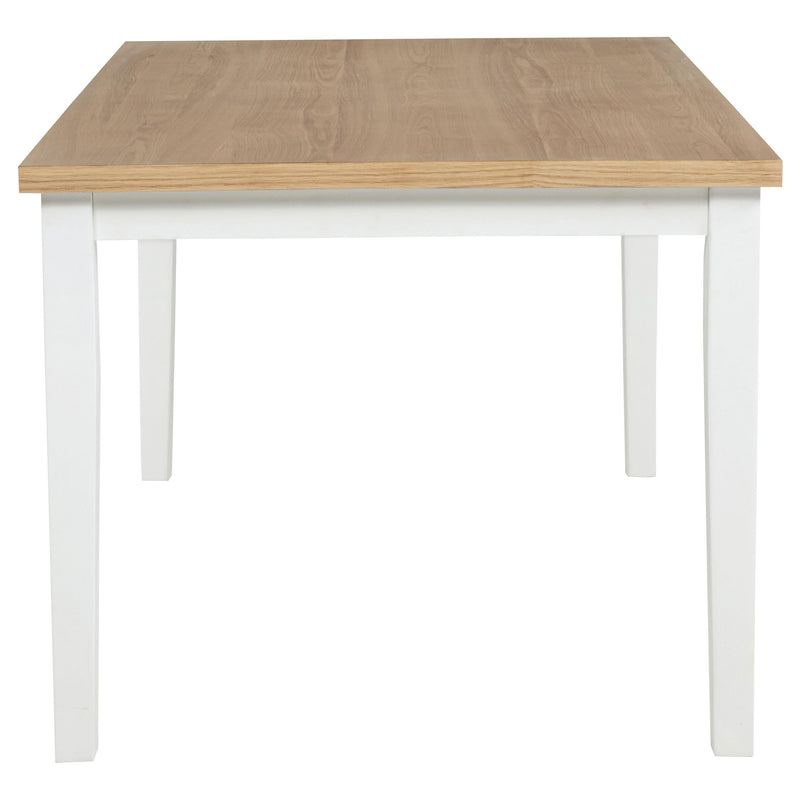 Andrews 66-inch Rectangular Dining Table Light Ash and White - 122501