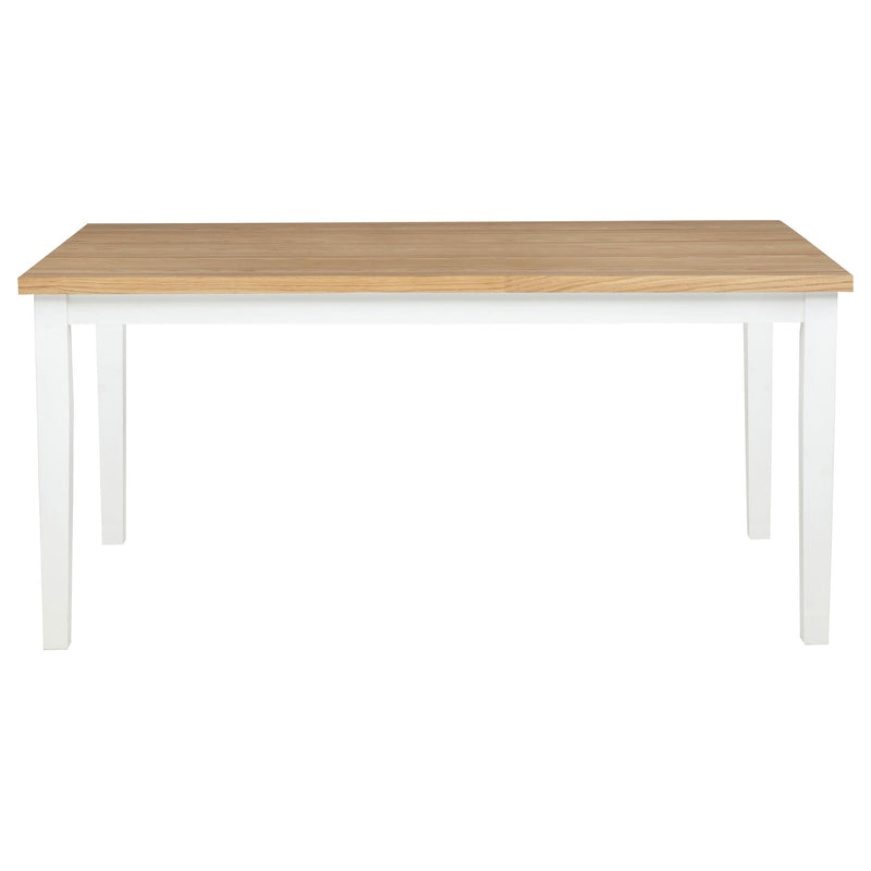 Andrews 7-piece Rectangular Dining Set Light Ash and White - 122501-S7W