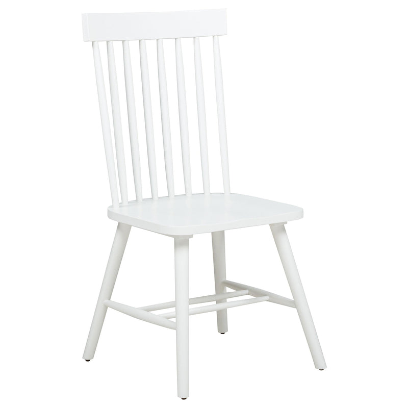 Andrews 7-piece Rectangular Dining Set Light Ash and White - 122501-S7W