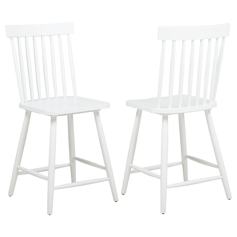 Andrews Windsor Counter Height Dining Side Chair White (Set of 2) - 122509WHT