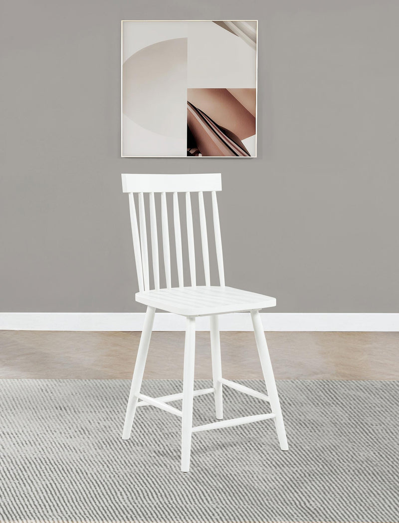 Andrews Windsor Counter Height Dining Side Chair White (Set of 2) - 122509WHT