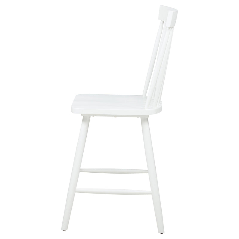 Andrews Windsor Counter Height Dining Side Chair White (Set of 2) - 122509WHT