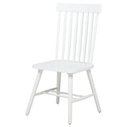 Andrews Windsor Spindle Back Dining Side Chair White (Set of 2) - 122502WHT
