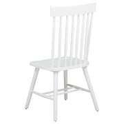 Andrews Windsor Spindle Back Dining Side Chair White (Set of 2) - 122502WHT