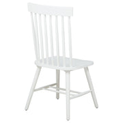 Andrews Windsor Spindle Back Dining Side Chair White (Set of 2) - 122502WHT