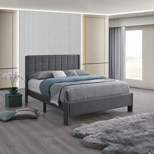Angelina - Gray Upholstered Full Bed - B374-F-Bed