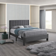 Angelina - Gray Upholstered King Bed - B374-K-Bed