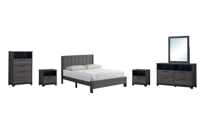 Angelina - Gray Upholstered Twin Bed - B374-T-Bed