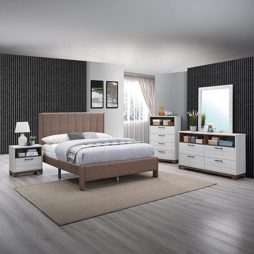 Angelina - King Bed, Dresser, Mirror - B375-KDM