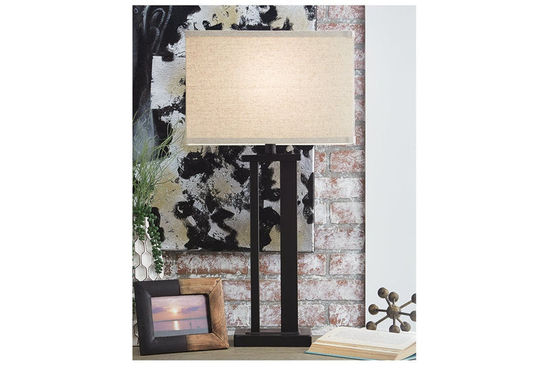 Aniela Bronze Finish Table Lamp (Set of 2) - Lara FurnitureTable Lamp Pair