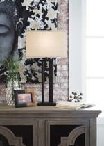 Aniela Bronze Finish Table Lamp (Set of 2) - Lara FurnitureTable Lamp Pair