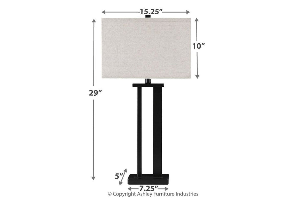 Aniela Bronze Finish Table Lamp (Set of 2) - Gate FurnitureTable Lamp Pair