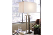 Aniela Silver Finish Table Lamp (Set of 2) - Lara FurnitureTable Lamp Pair