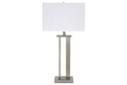 Aniela Silver Finish Table Lamp (Set of 2) - Lara FurnitureTable Lamp Pair