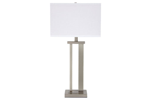 Aniela Silver Finish Table Lamp (Set of 2) - Lara FurnitureTable Lamp Pair