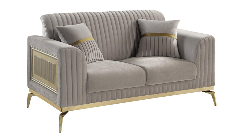 Antigua Loveseat Taupe - Antigua Loveseat Taupe
