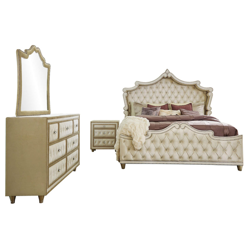 Antonella 4-piece Queen Bedroom Set Ivory  - 223521Q-S4