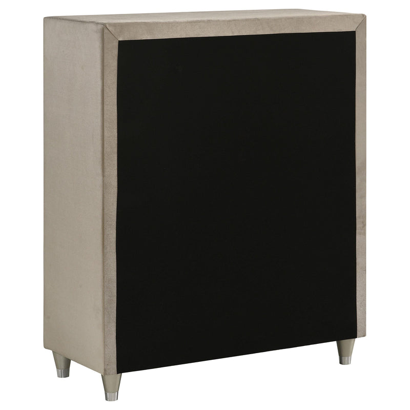 Antonella 5-drawer Bedroom Chest Ivory and Camel - 223525