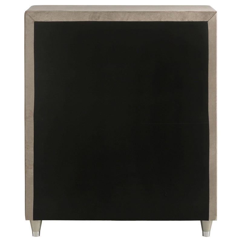 Antonella 5-drawer Bedroom Chest Ivory and Camel - 223525