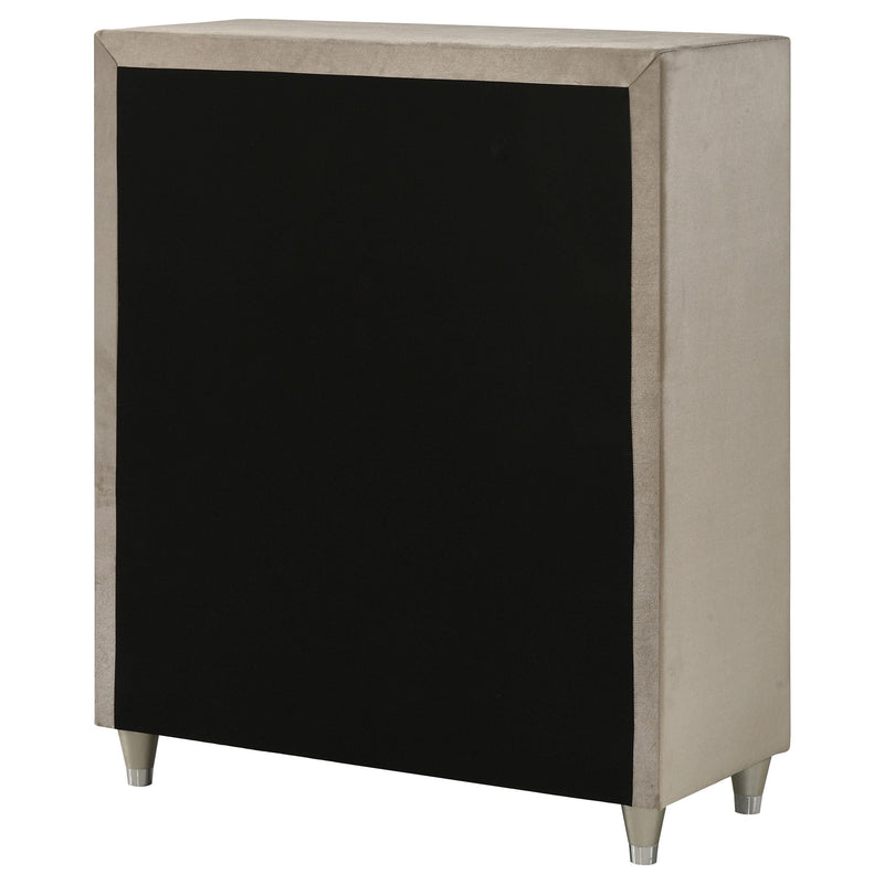 Antonella 5-drawer Bedroom Chest Ivory and Camel - 223525