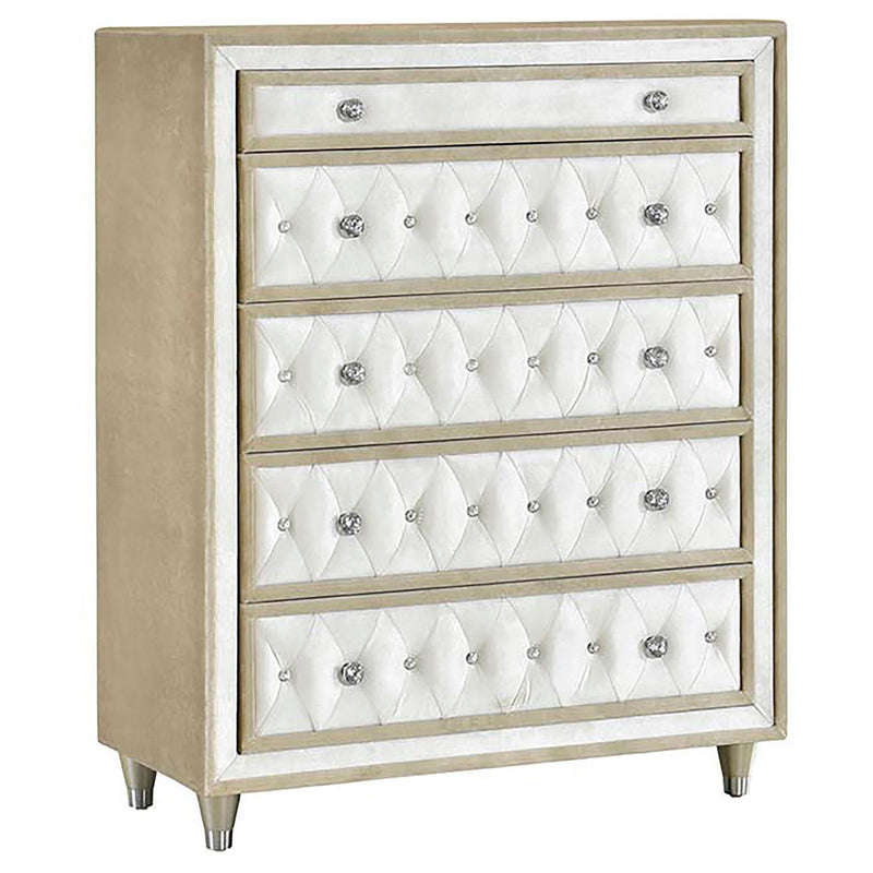 Antonella 5-piece Queen Bedroom Set Ivory  - 223521Q-S5