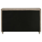 Antonella 7-drawer Upholstered Dresser Ivory and Camel - 223523