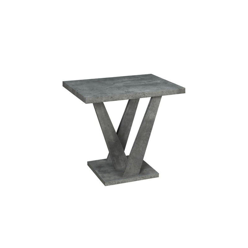 Apollo - 3PC Gray Faux Marble Coffee Table Set, Coffee Table and 2 End Tables - T615-3PC-Set