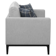 Apperson 2-piece Upholstered Track Arm Sofa Set Light Grey - 508681-S2