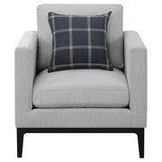 Apperson 3-piece Upholstered Track Arm Sofa Set Light Grey - 508681-S3