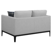 Apperson 3-piece Upholstered Track Arm Sofa Set Light Grey - 508681-S3